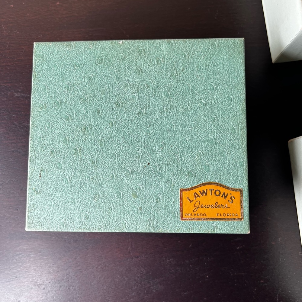 SOLD $650 1950’s Rolex ORIGINAL Vintage 1950's Aqua Watch Box With Original - Picture 10 of 10